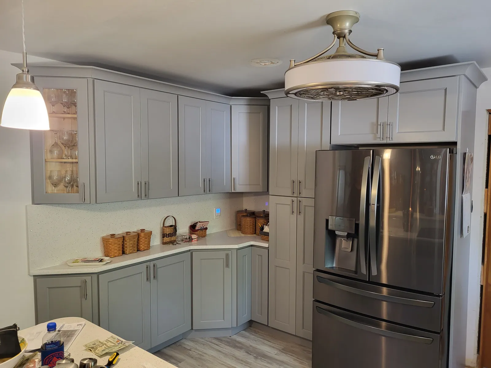 Sage grey shaker kitchen