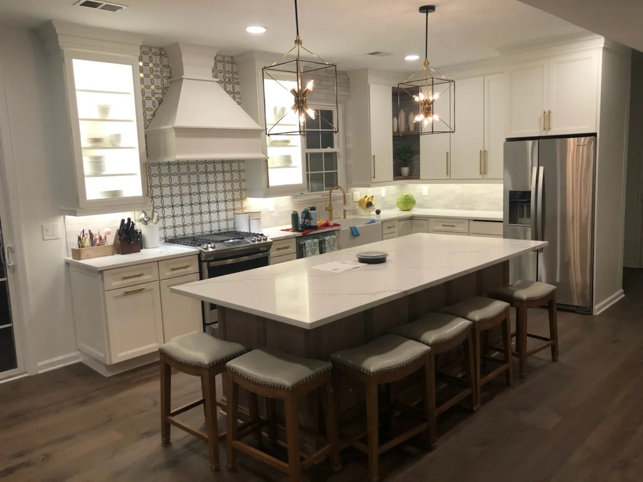 Wider angle of the same kitchen